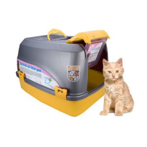 ظرف خاک مسقف گربه دنیل