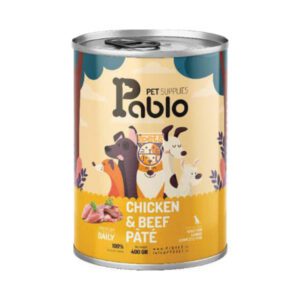کنسرو پته سگ پابلو گوشت و مرغ 400 گرم